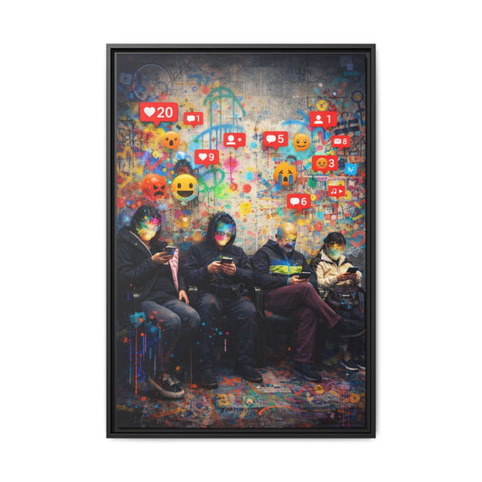 1 of 3 Digital Therapy Matte Canvas | Framed Wall Art