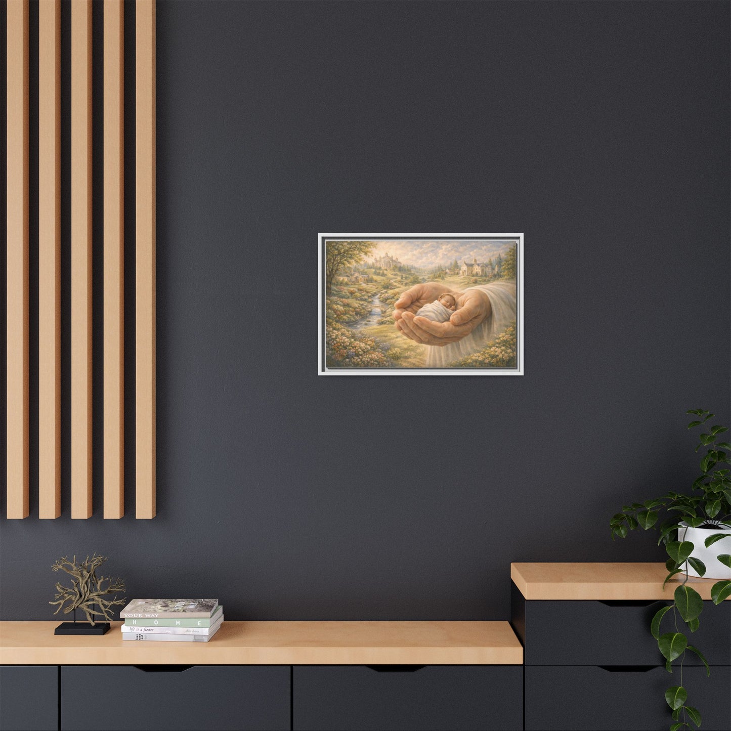 Received in Gods Hands | Child Welcomed into Heaven painting Canvas 3 of 3