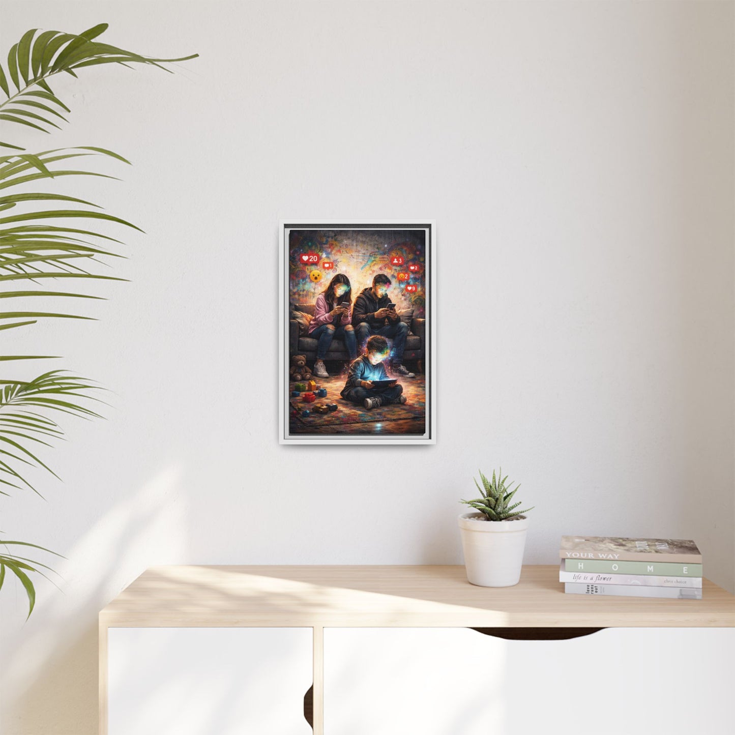 3 of 3 Digital Family Time Matte Canvas