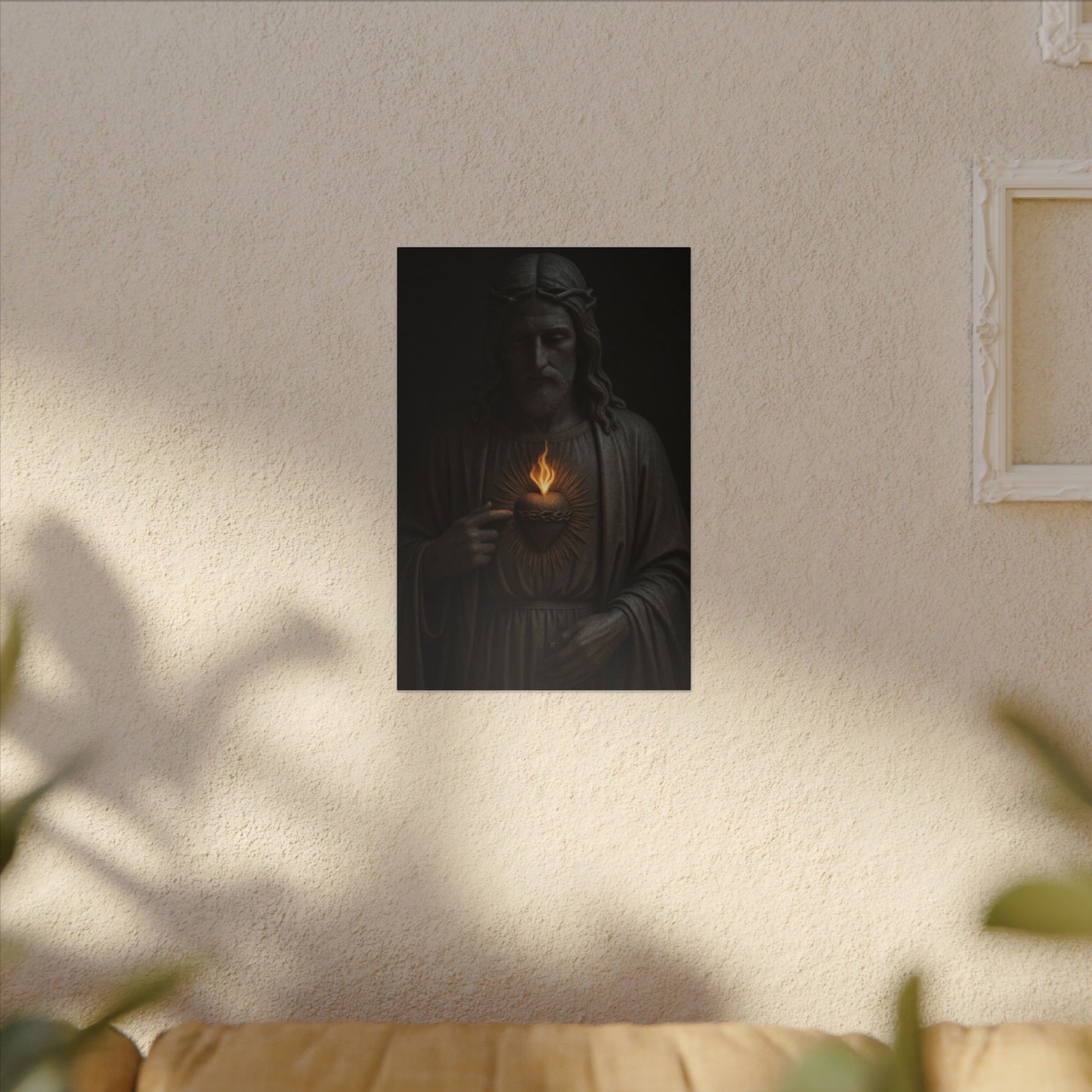 Sacred Heart of Jesus Wall Art Matte Canvas| Christian Home Decor | Religious Art Print | Faith Based Decor 1 of 3 0.75" (Multi-Size)