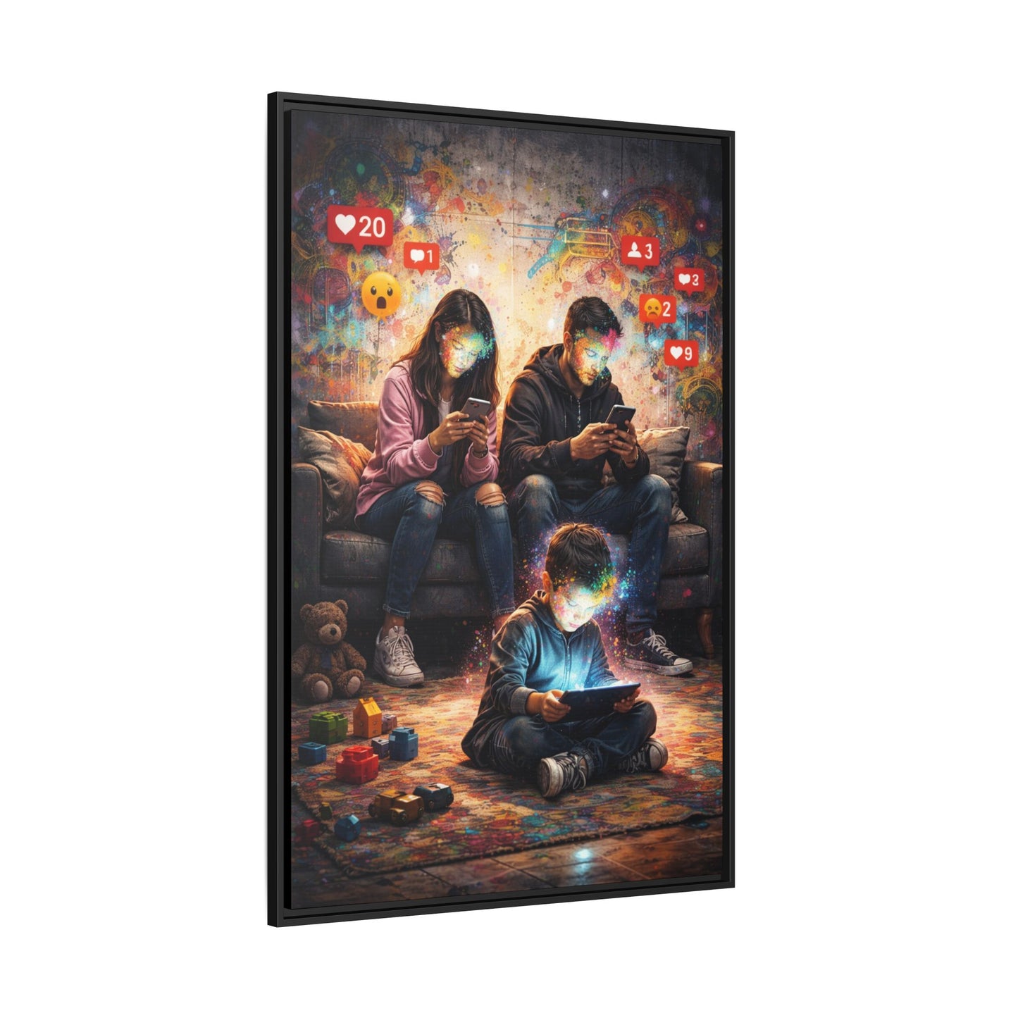 3 of 3 Digital Family Time Matte Canvas