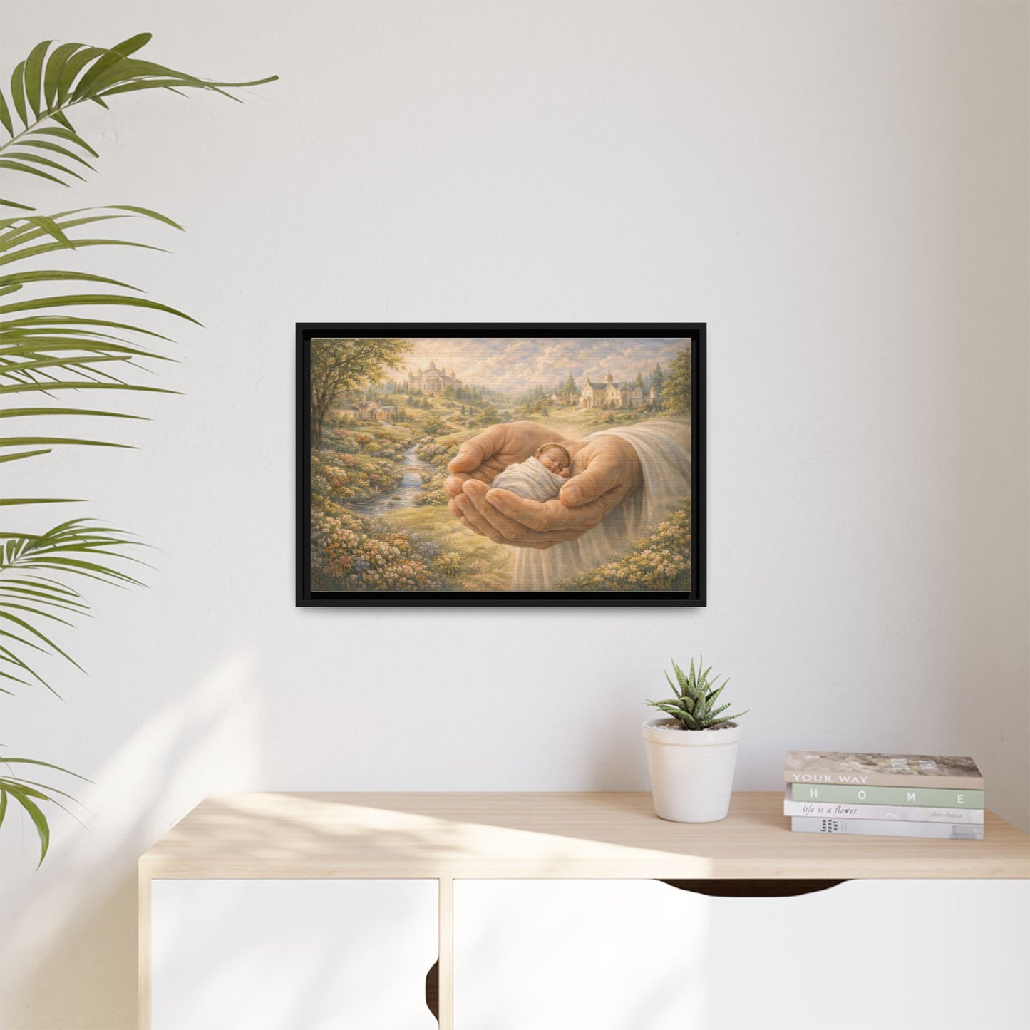 Received in Gods Hands | Child Welcomed into Heaven painting Canvas 3 of 3