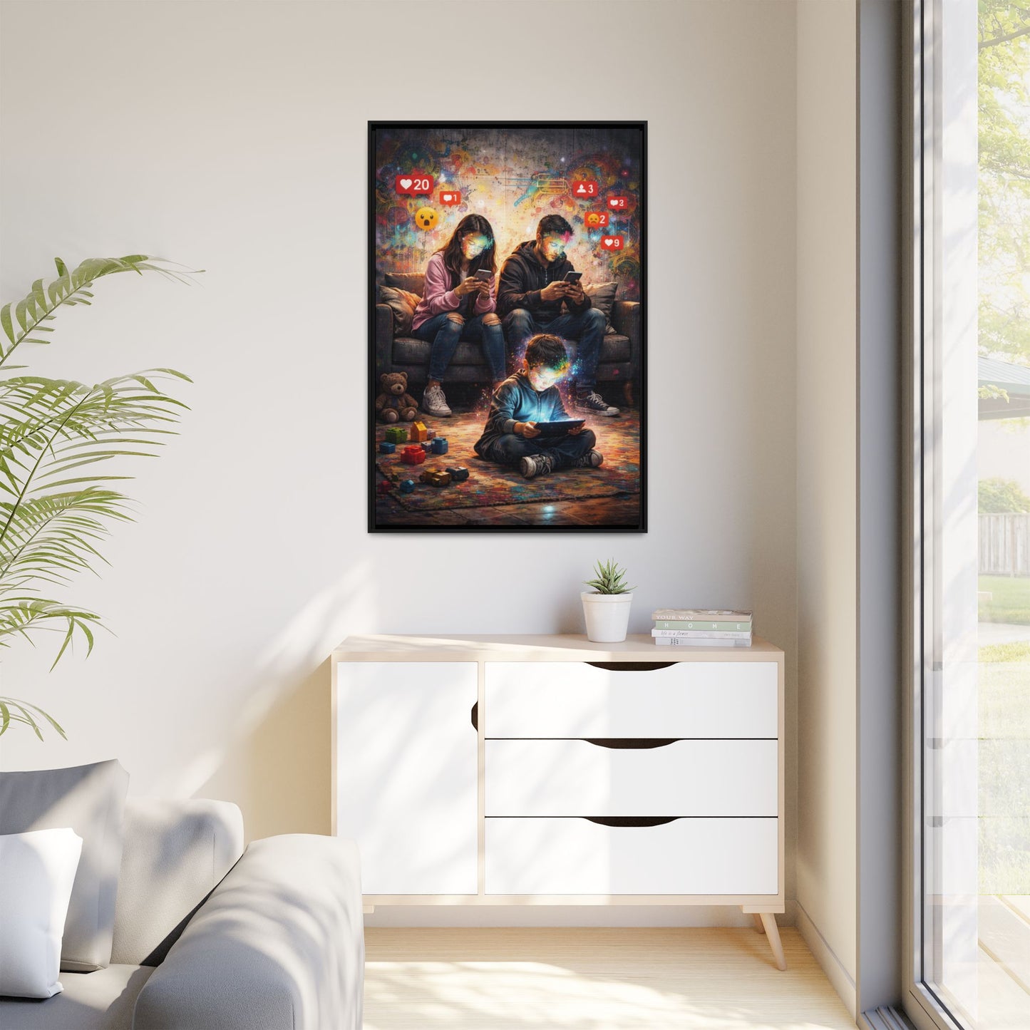 3 of 3 Digital Family Time Matte Canvas