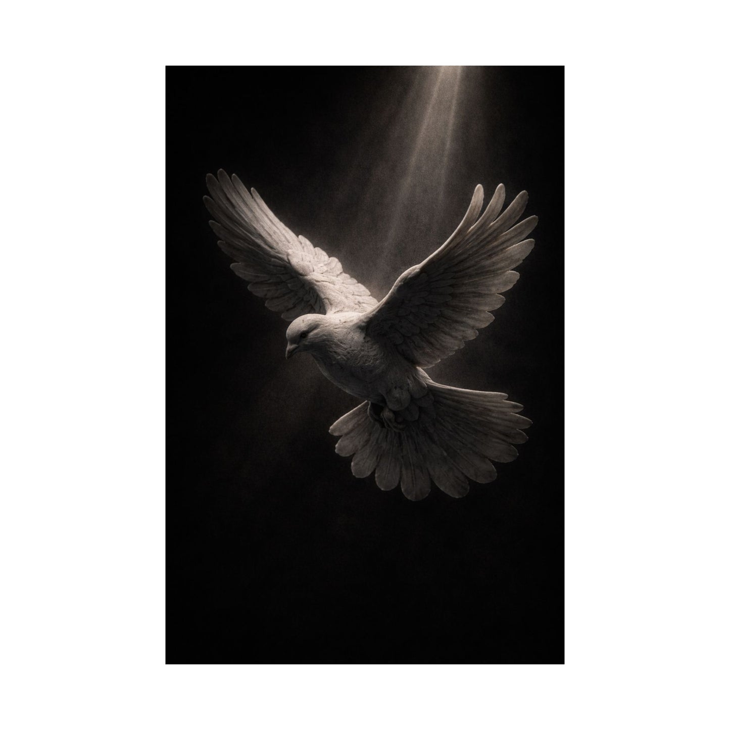 Holy Spirit Dove Wall Art Print Poster | Christian Home Decor | Religious Art Print | Dark Moody Faith Art | Spiritual Gift Decor 2of3