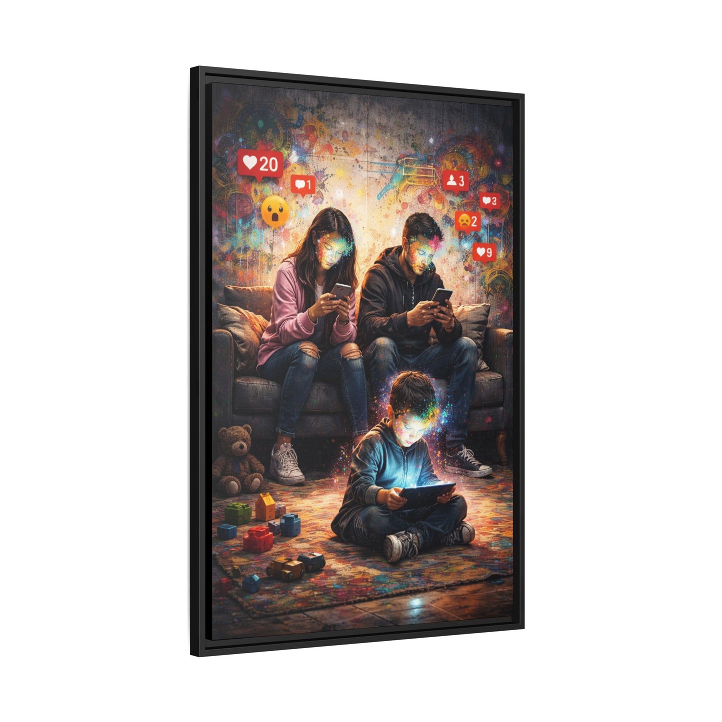 3 of 3 Digital Family Time Matte Canvas