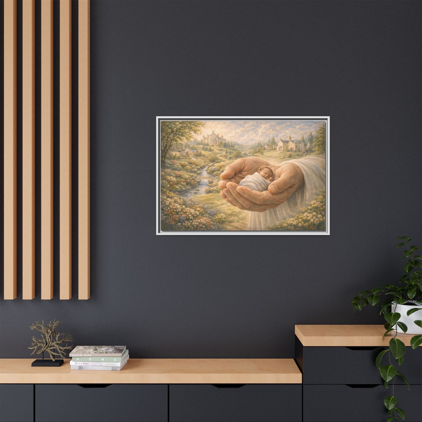 Received in Gods Hands | Child Welcomed into Heaven painting Canvas 3 of 3