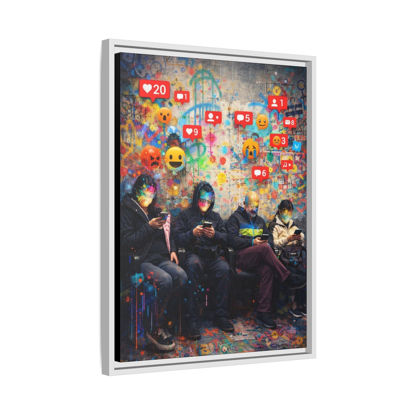 1 of 3 Digital Therapy Matte Canvas | Framed Wall Art