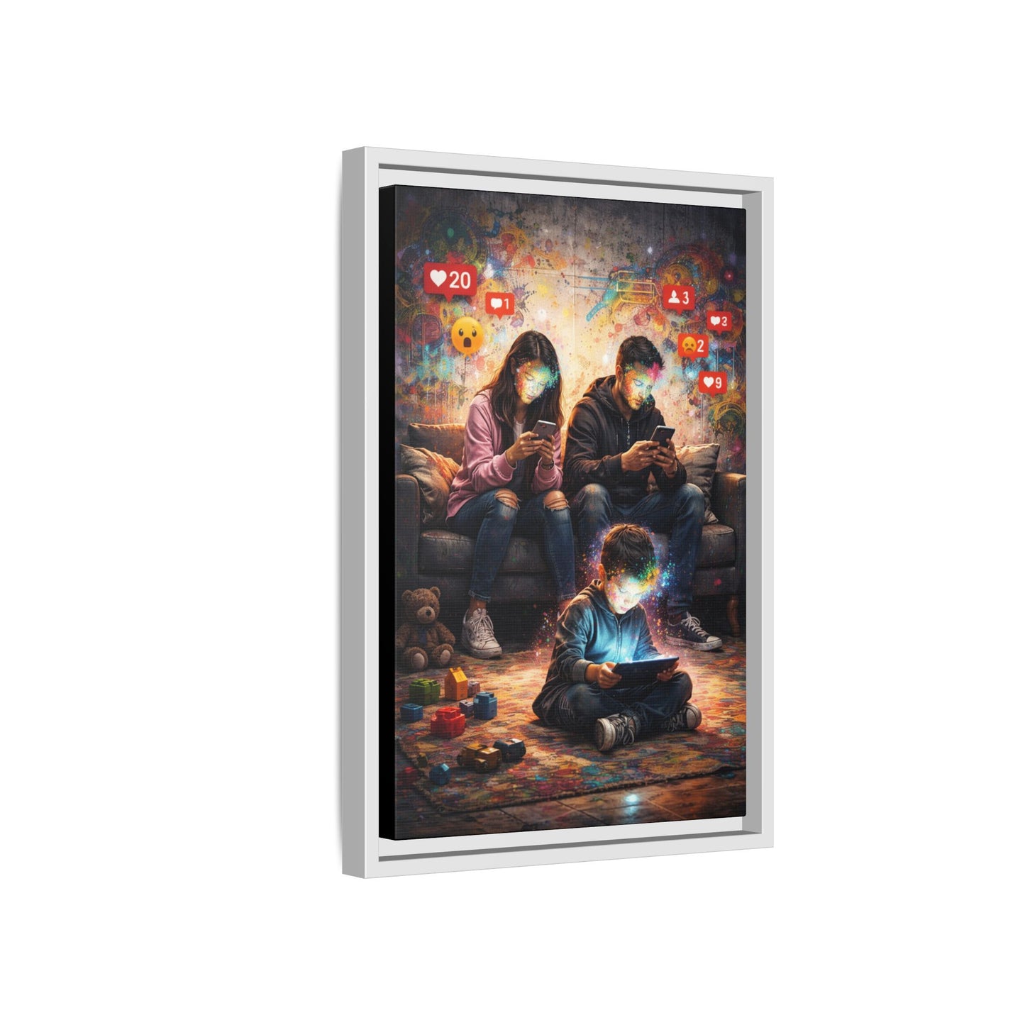 3 of 3 Digital Family Time Matte Canvas