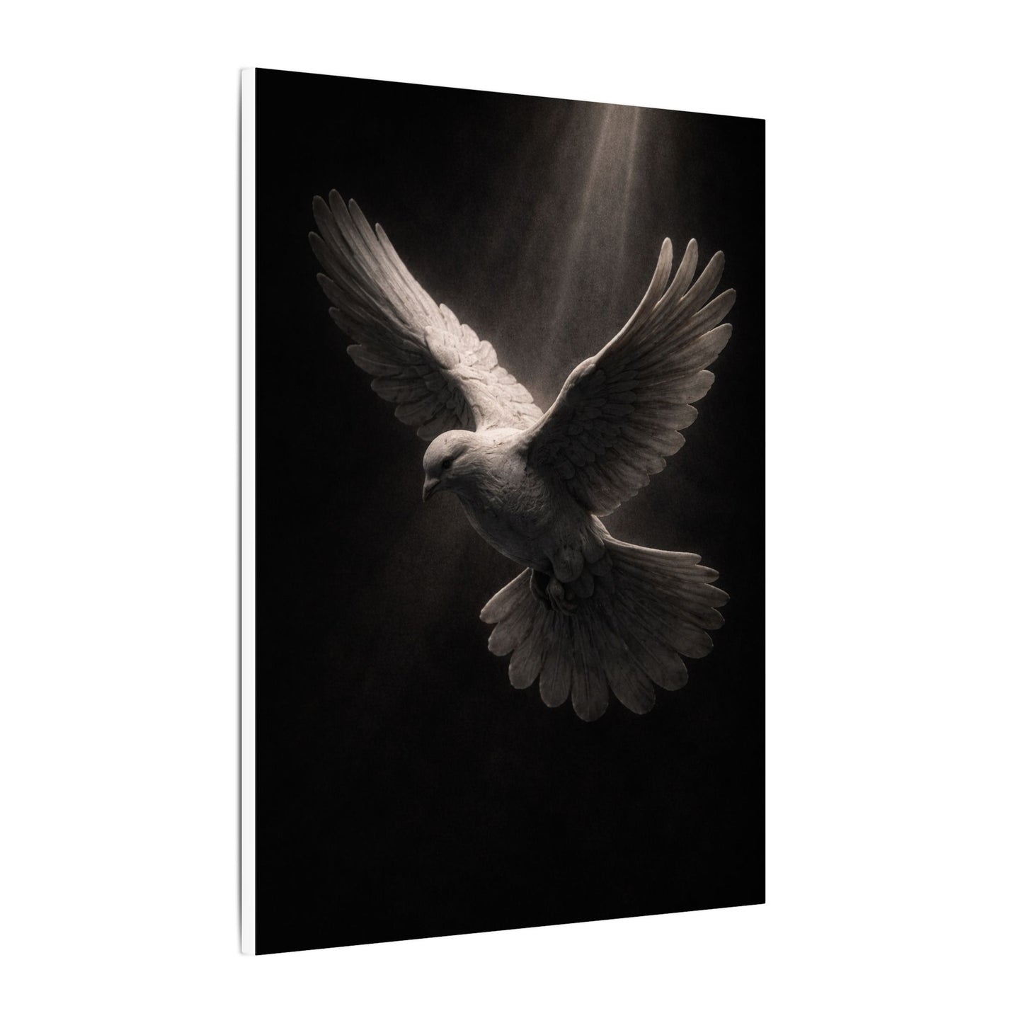 Holy Spirit Dove Wall Art Print Canvas| Christian Home Decor | Religious Art Print | Dark Moody Faith Art | Spiritual Gift Decor 2of3