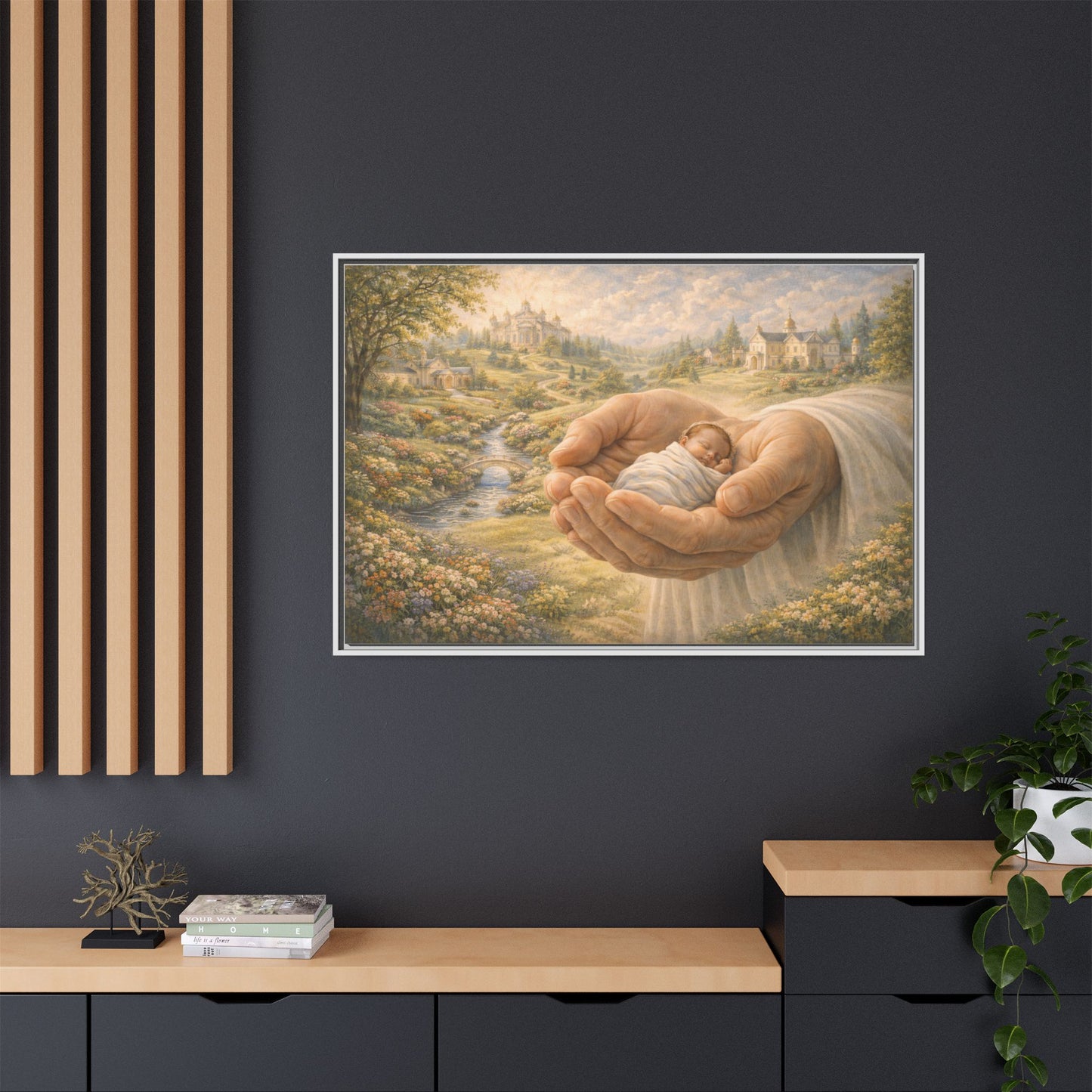 Received in Gods Hands | Child Welcomed into Heaven painting Canvas 3 of 3
