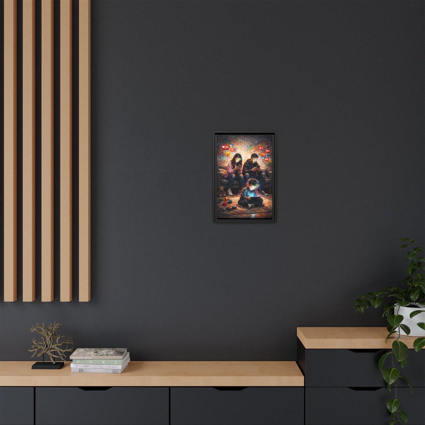 3 of 3 Digital Family Time Matte Canvas