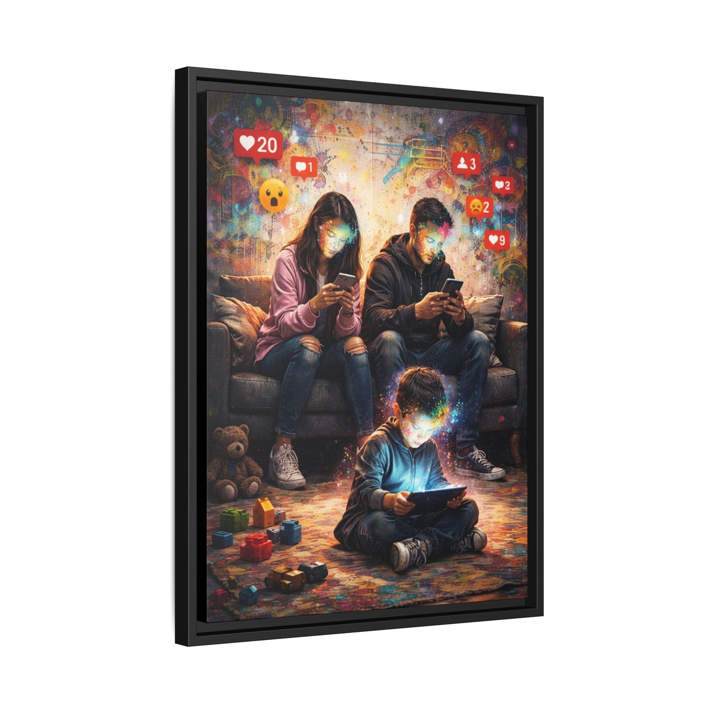 3 of 3 Digital Family Time Matte Canvas