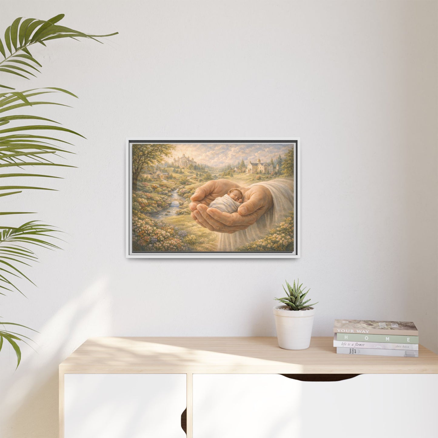 Received in Gods Hands | Child Welcomed into Heaven painting Canvas 3 of 3