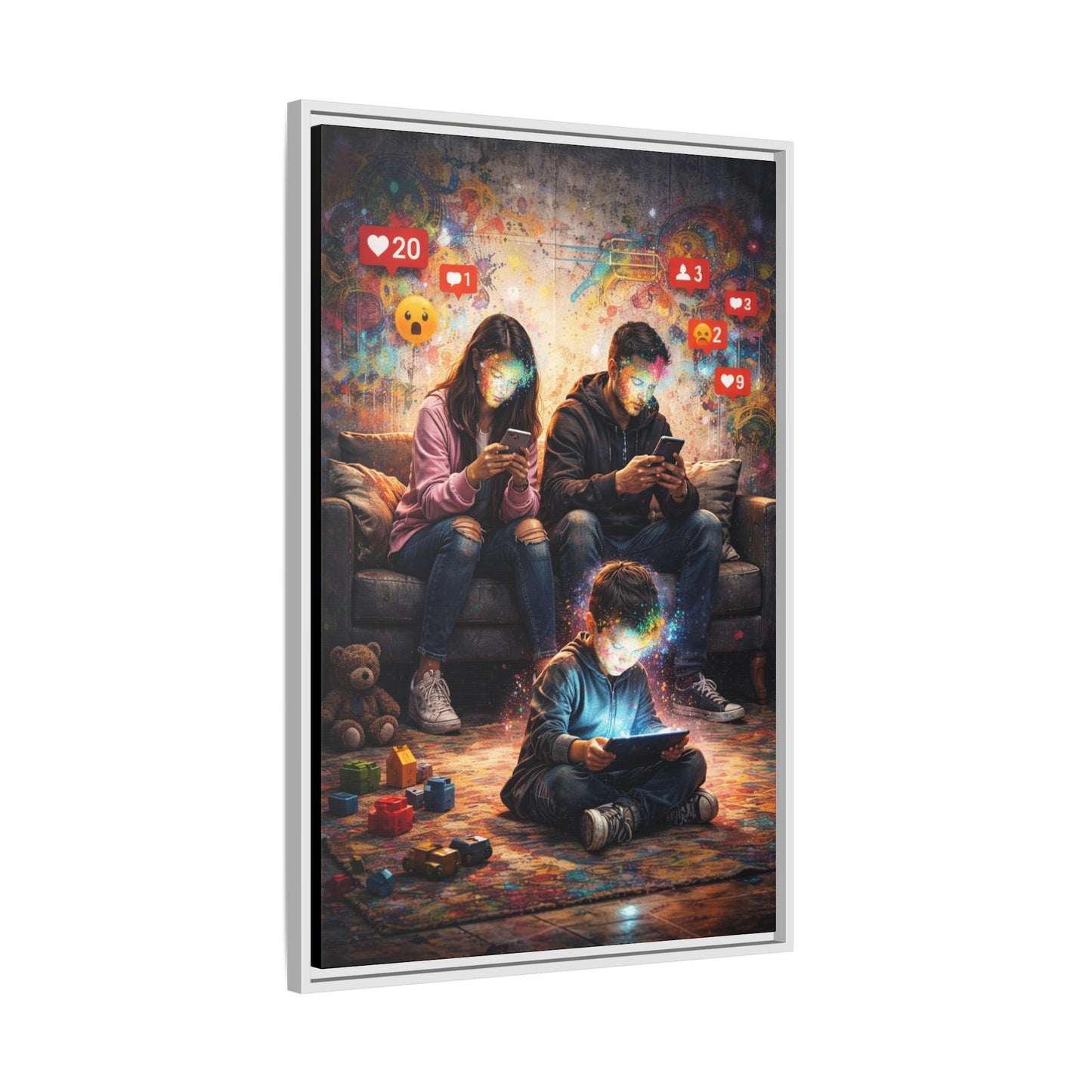 3 of 3 Digital Family Time Matte Canvas