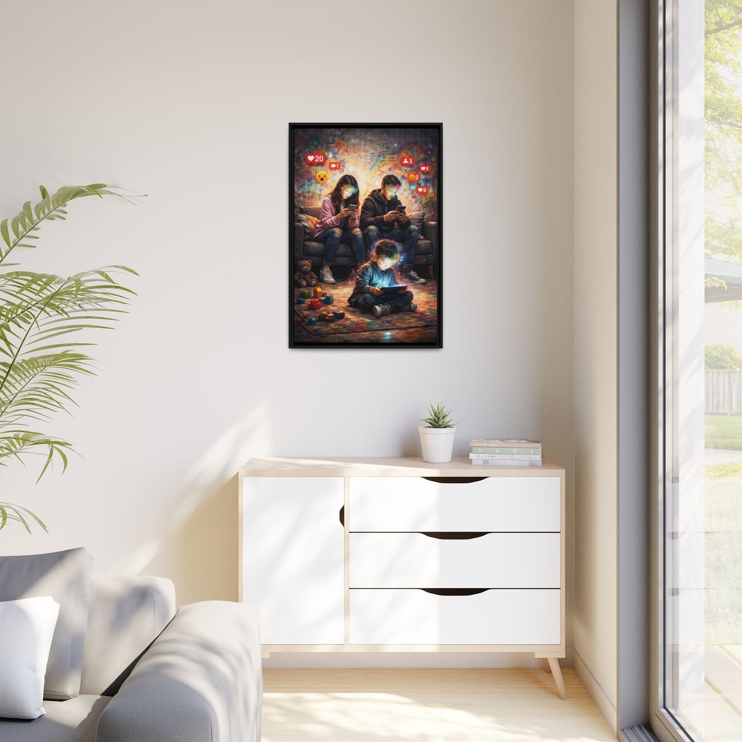 3 of 3 Digital Family Time Matte Canvas