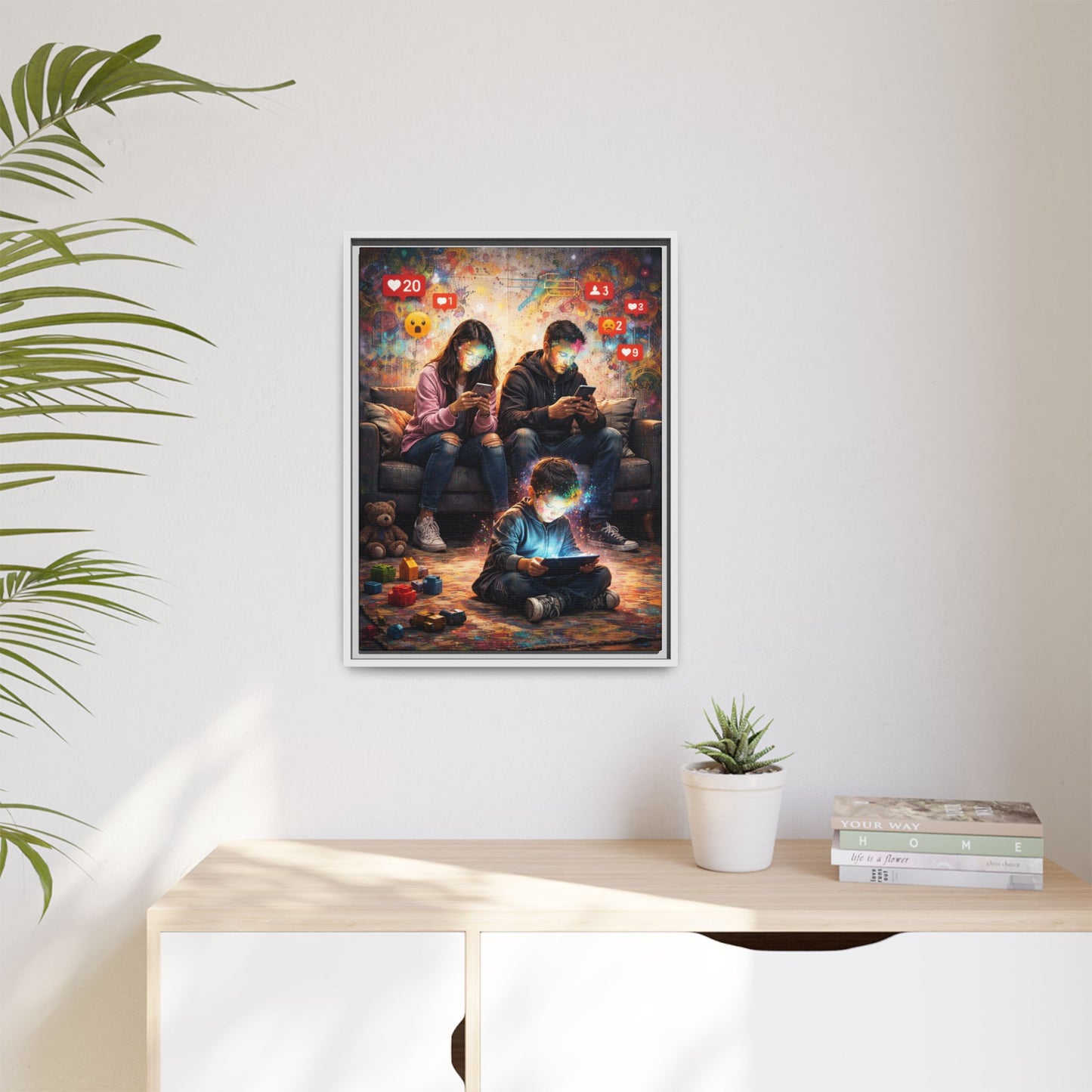 3 of 3 Digital Family Time Matte Canvas