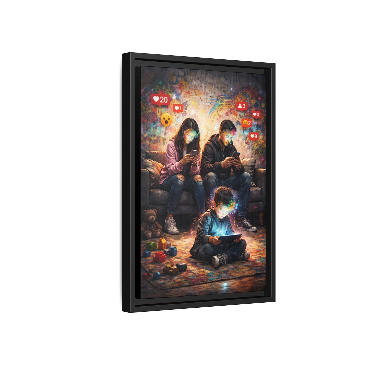 3 of 3 Digital Family Time Matte Canvas