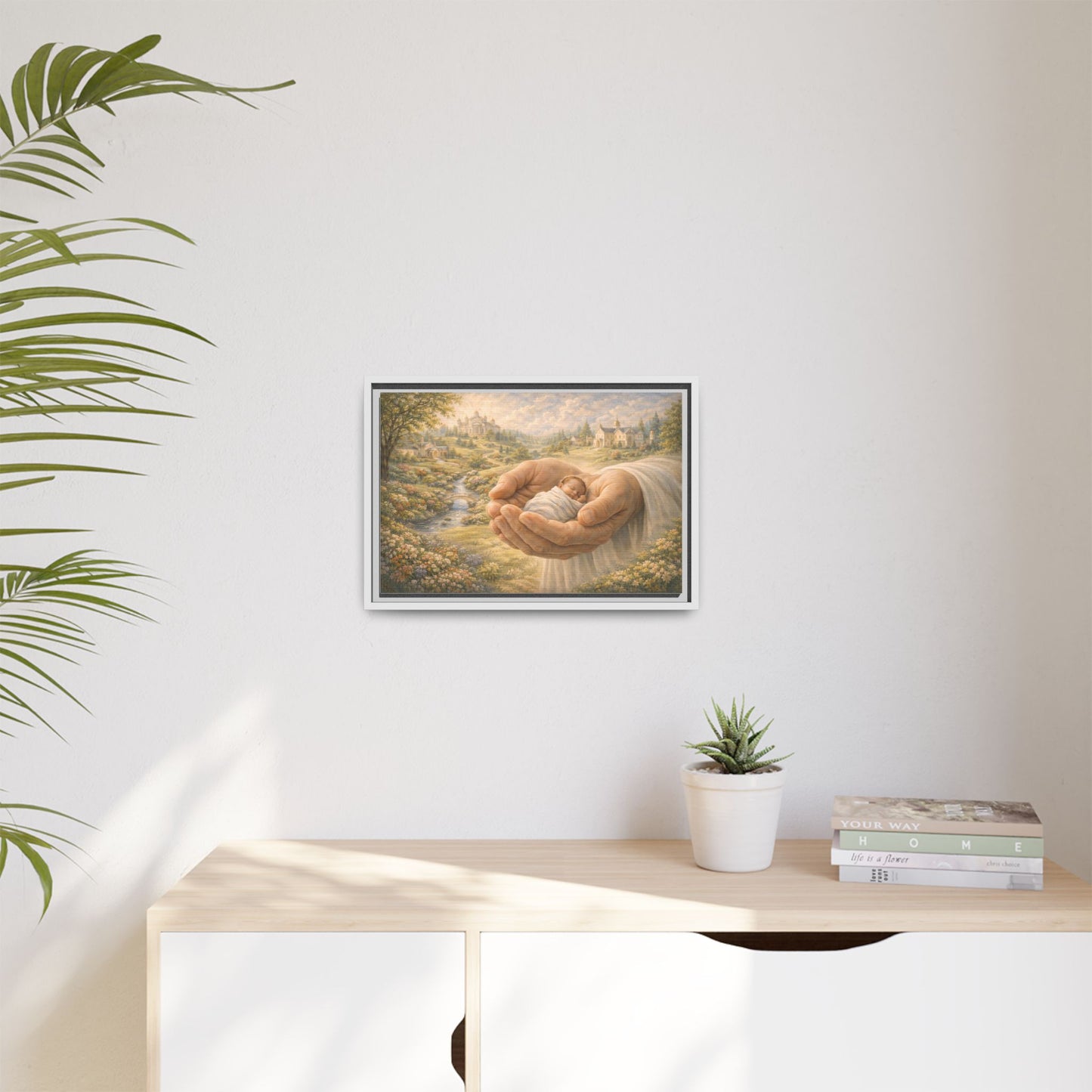 Received in Gods Hands | Child Welcomed into Heaven painting Canvas 3 of 3