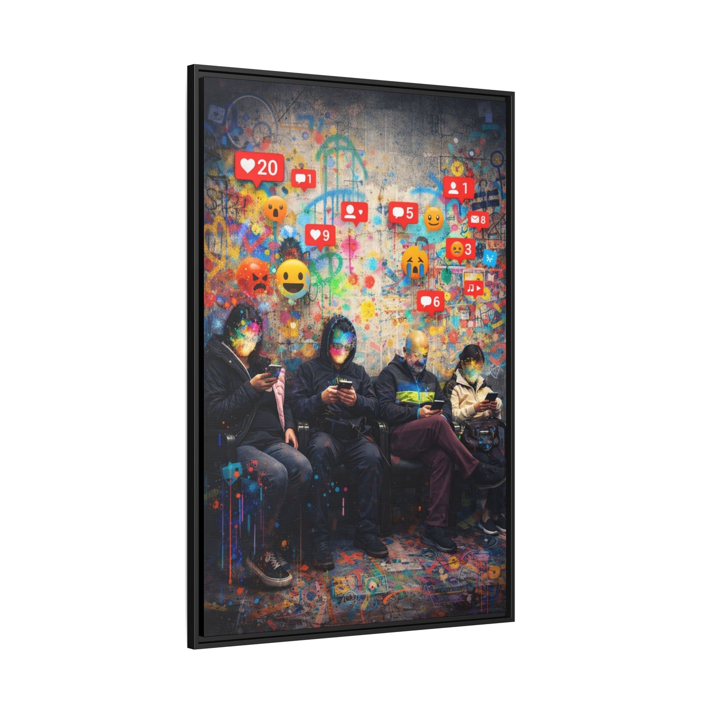 1 of 3 Digital Therapy Matte Canvas | Framed Wall Art