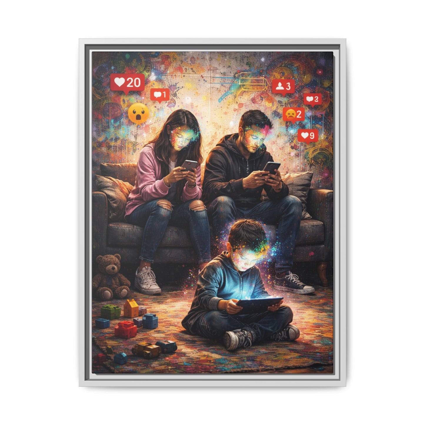 3 of 3 Digital Family Time Matte Canvas