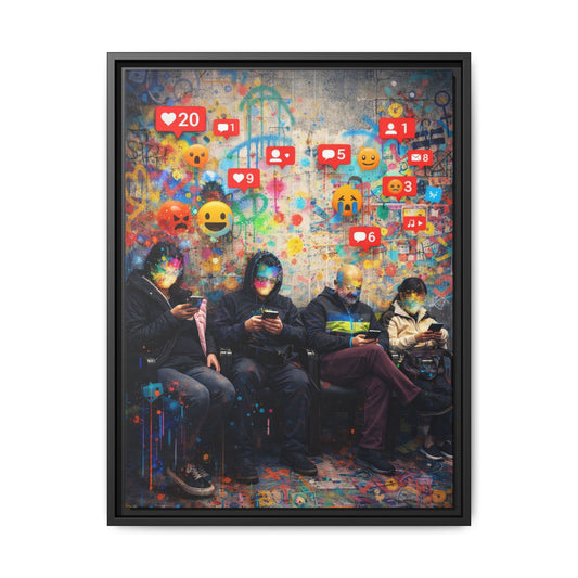 1 of 3 Digital Therapy Matte Canvas | Framed Wall Art