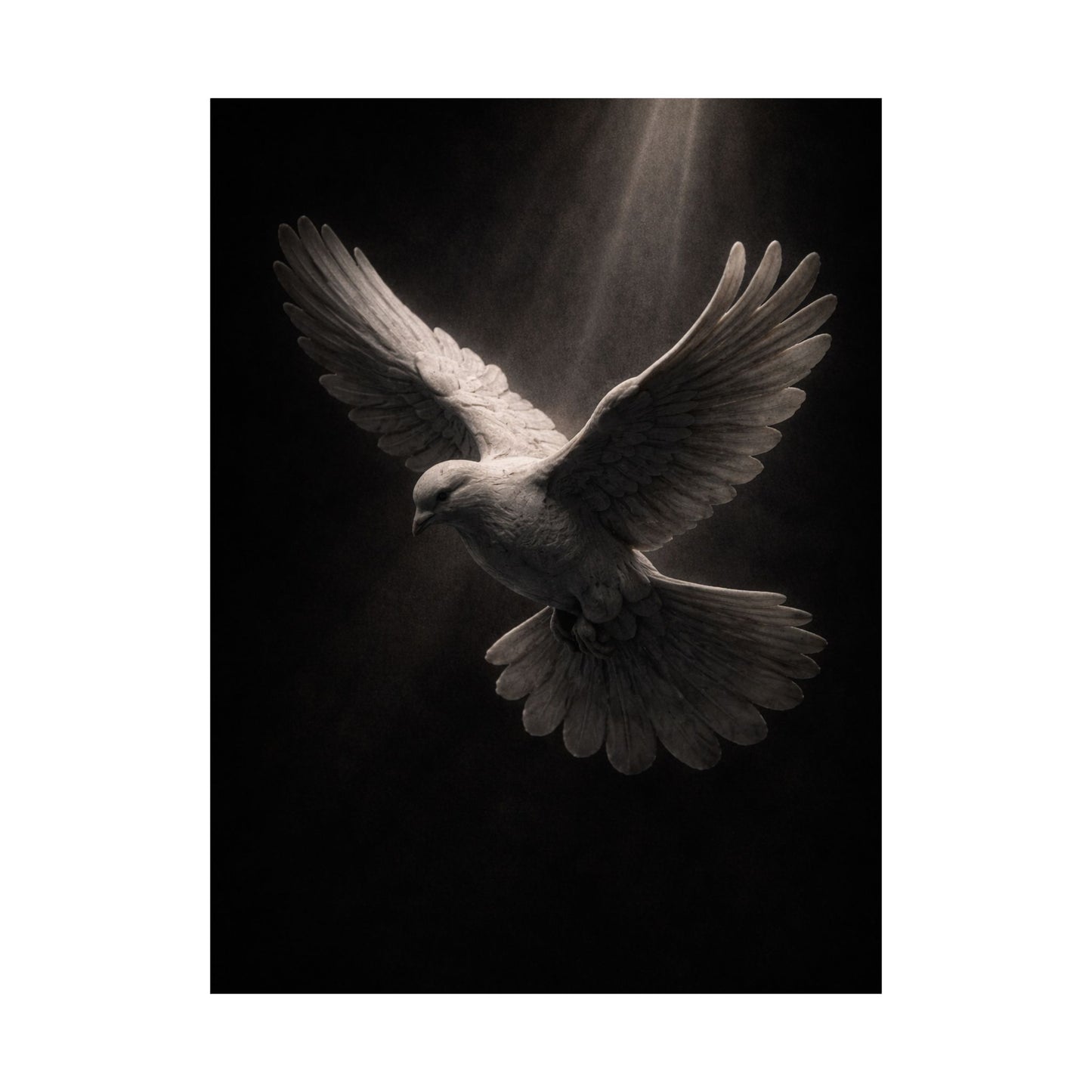 Holy Spirit Dove Wall Art Print Poster | Christian Home Decor | Religious Art Print | Dark Moody Faith Art | Spiritual Gift Decor 2of3