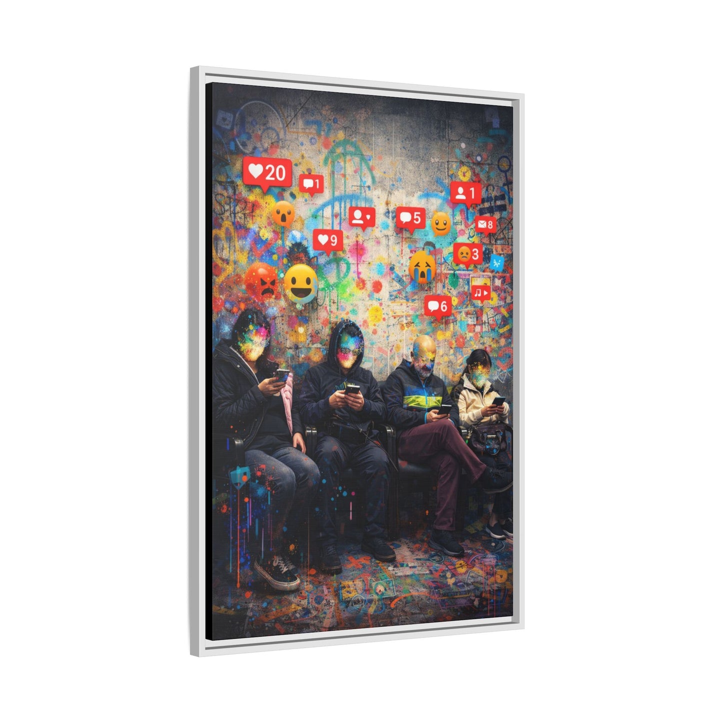 1 of 3 Digital Therapy Matte Canvas | Framed Wall Art