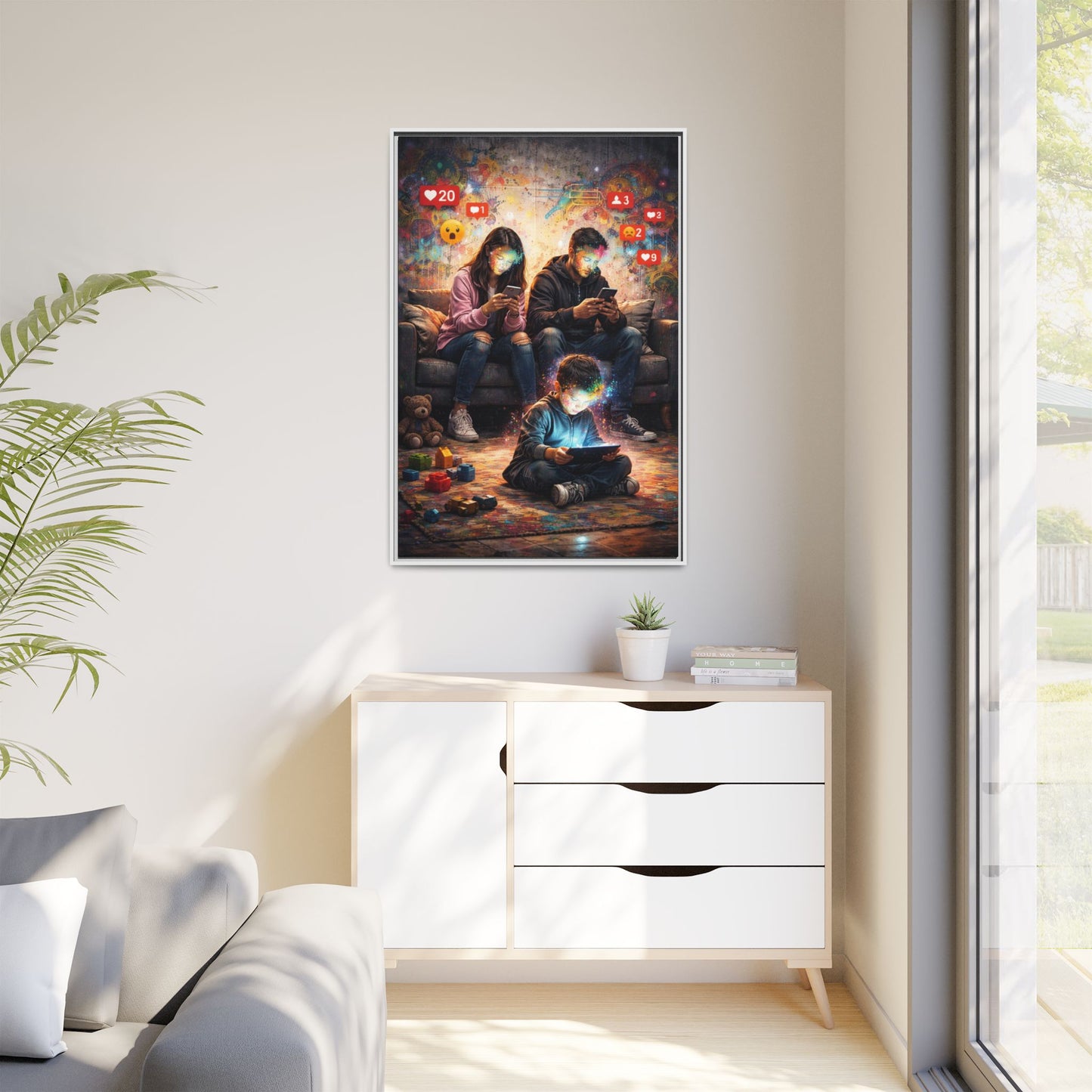 3 of 3 Digital Family Time Matte Canvas