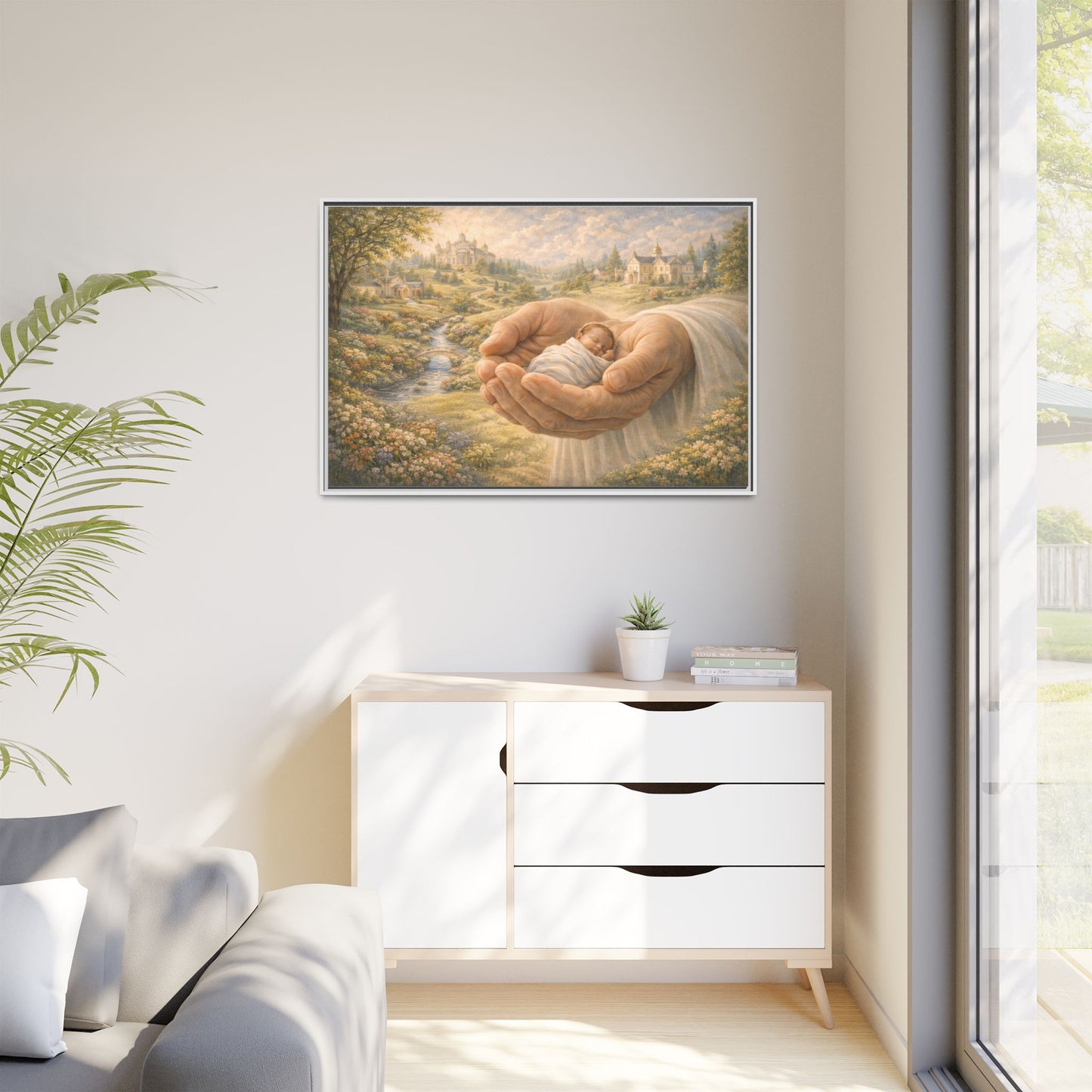 Received in Gods Hands | Child Welcomed into Heaven painting Canvas 3 of 3