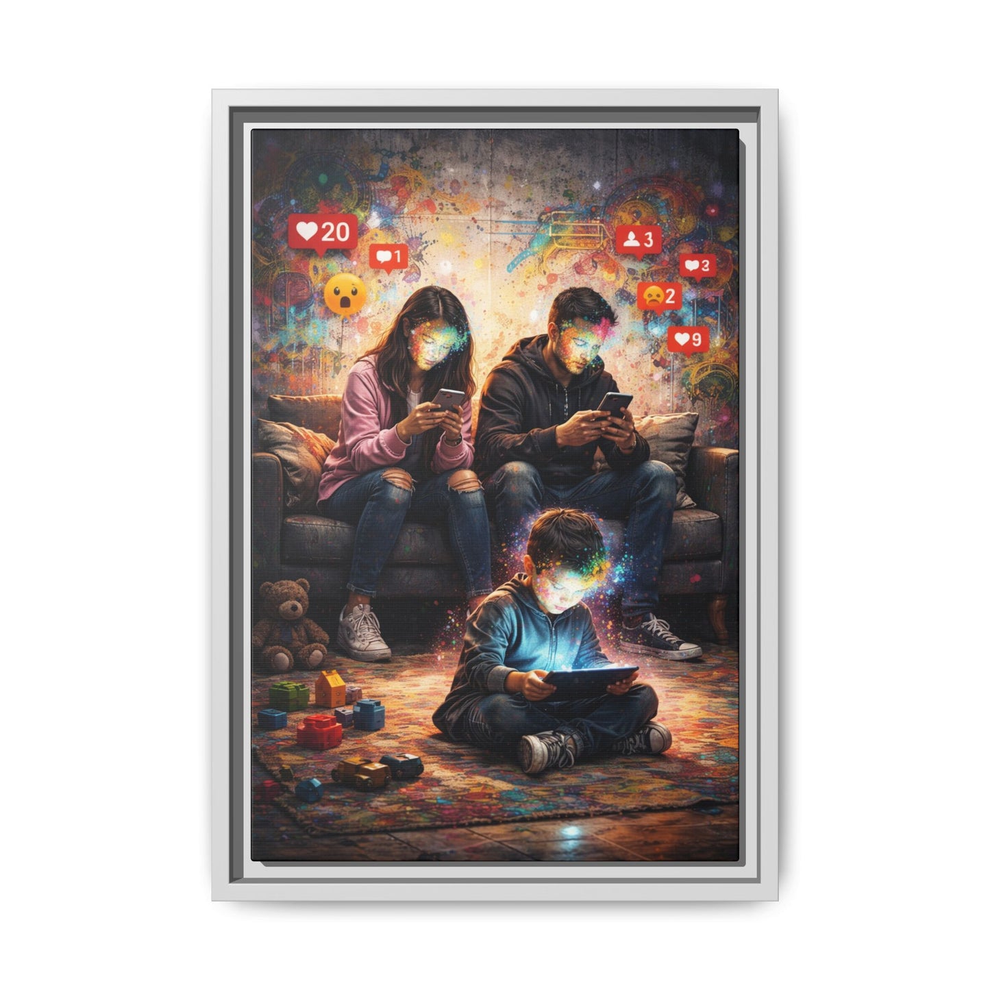 3 of 3 Digital Family Time Matte Canvas