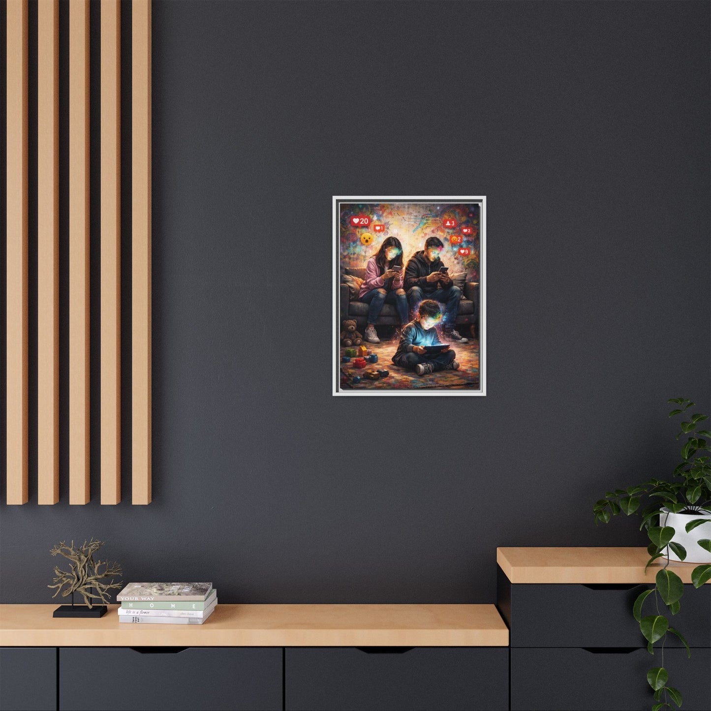 3 of 3 Digital Family Time Matte Canvas