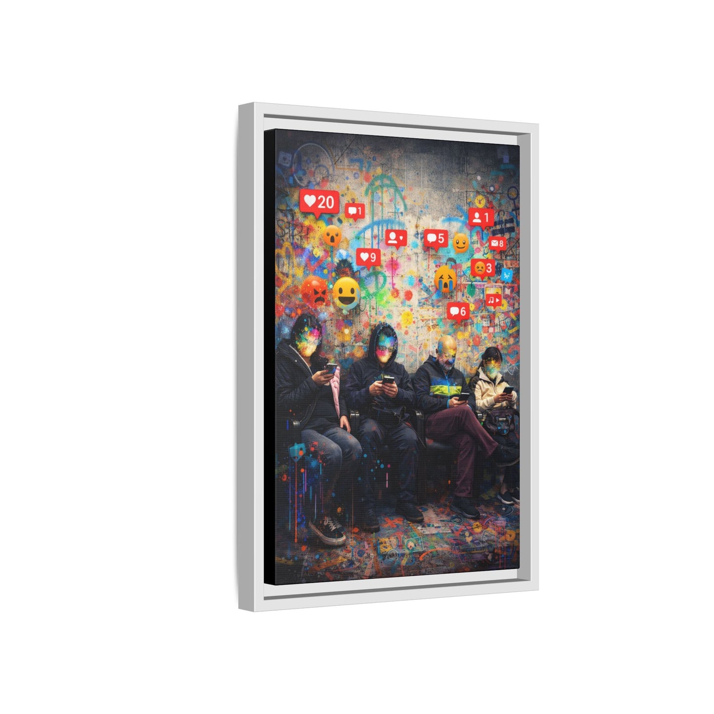 1 of 3 Digital Therapy Matte Canvas | Framed Wall Art