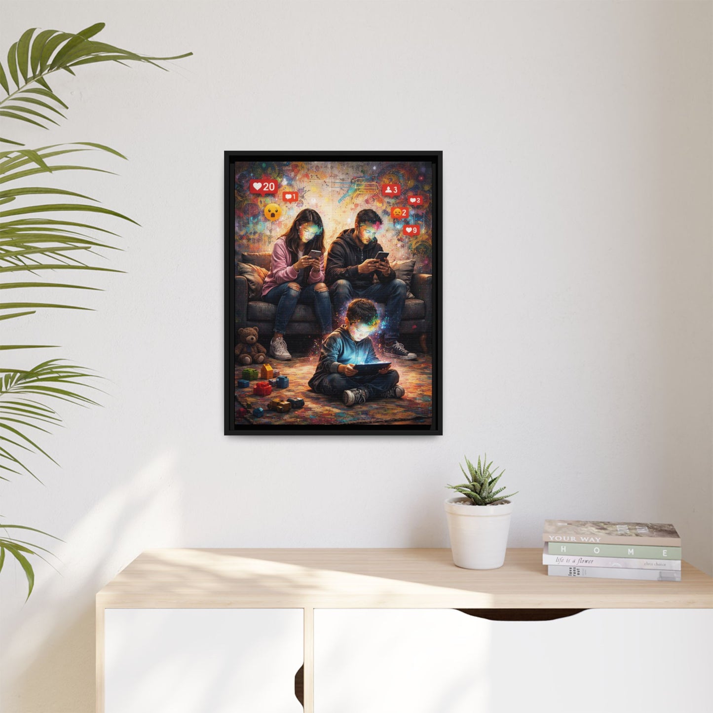 3 of 3 Digital Family Time Matte Canvas