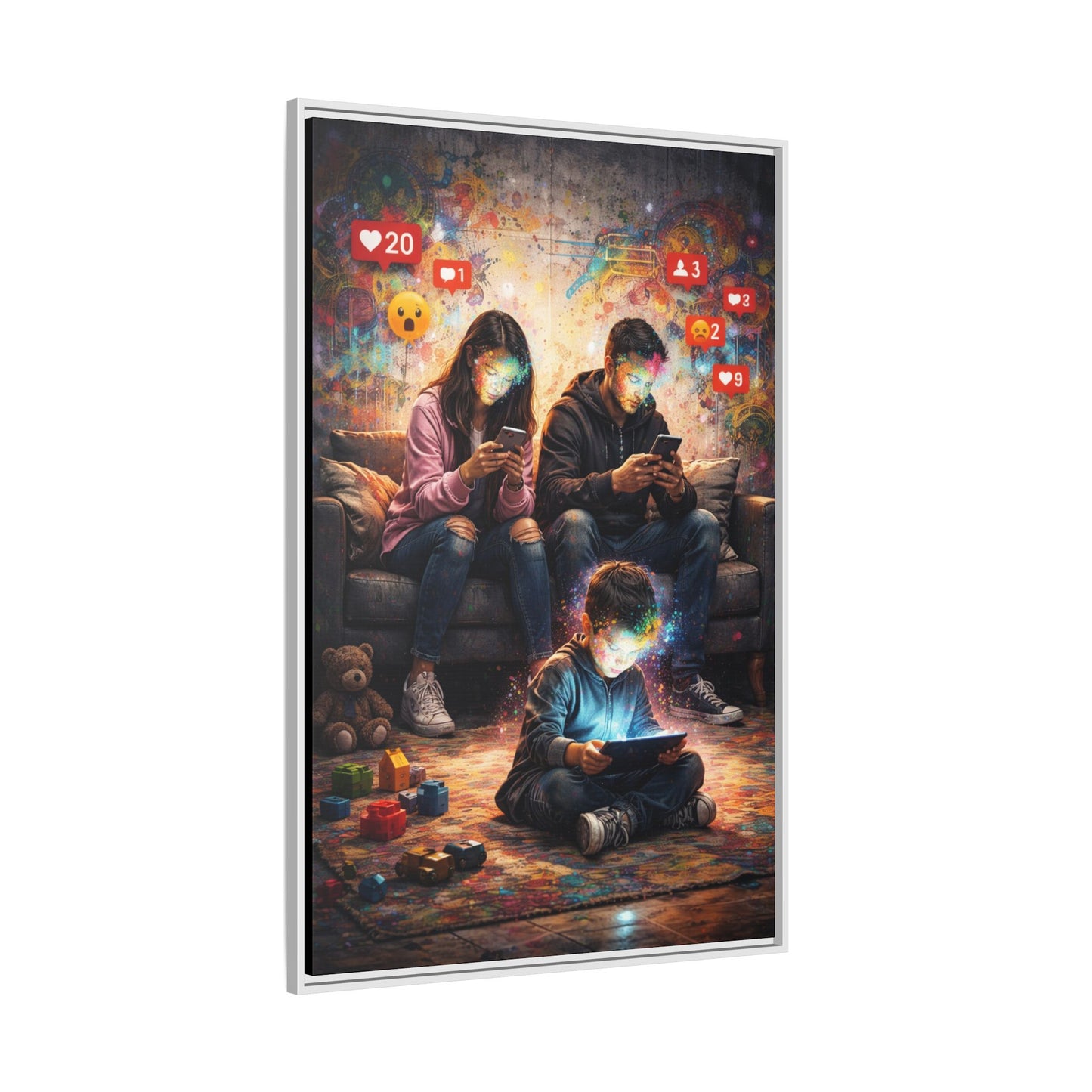 3 of 3 Digital Family Time Matte Canvas