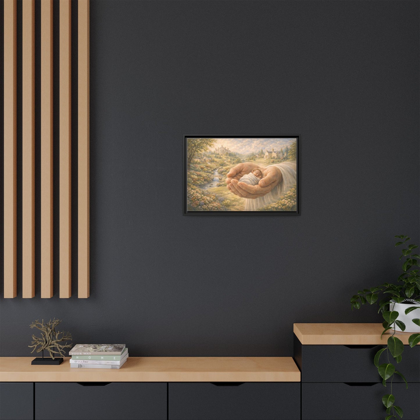 Received in Gods Hands | Child Welcomed into Heaven painting Canvas 3 of 3