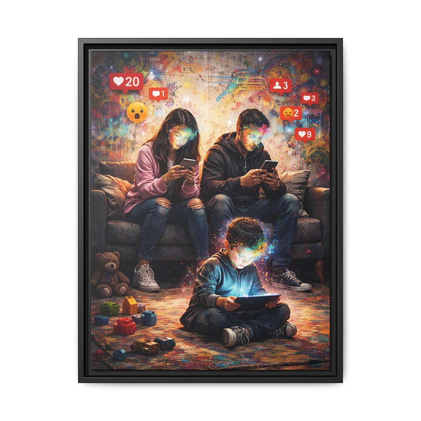 3 of 3 Digital Family Time Matte Canvas