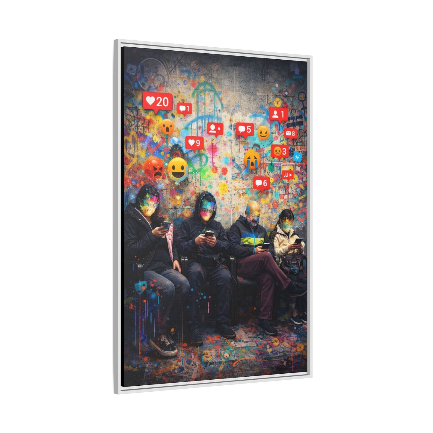 1 of 3 Digital Therapy Matte Canvas | Framed Wall Art