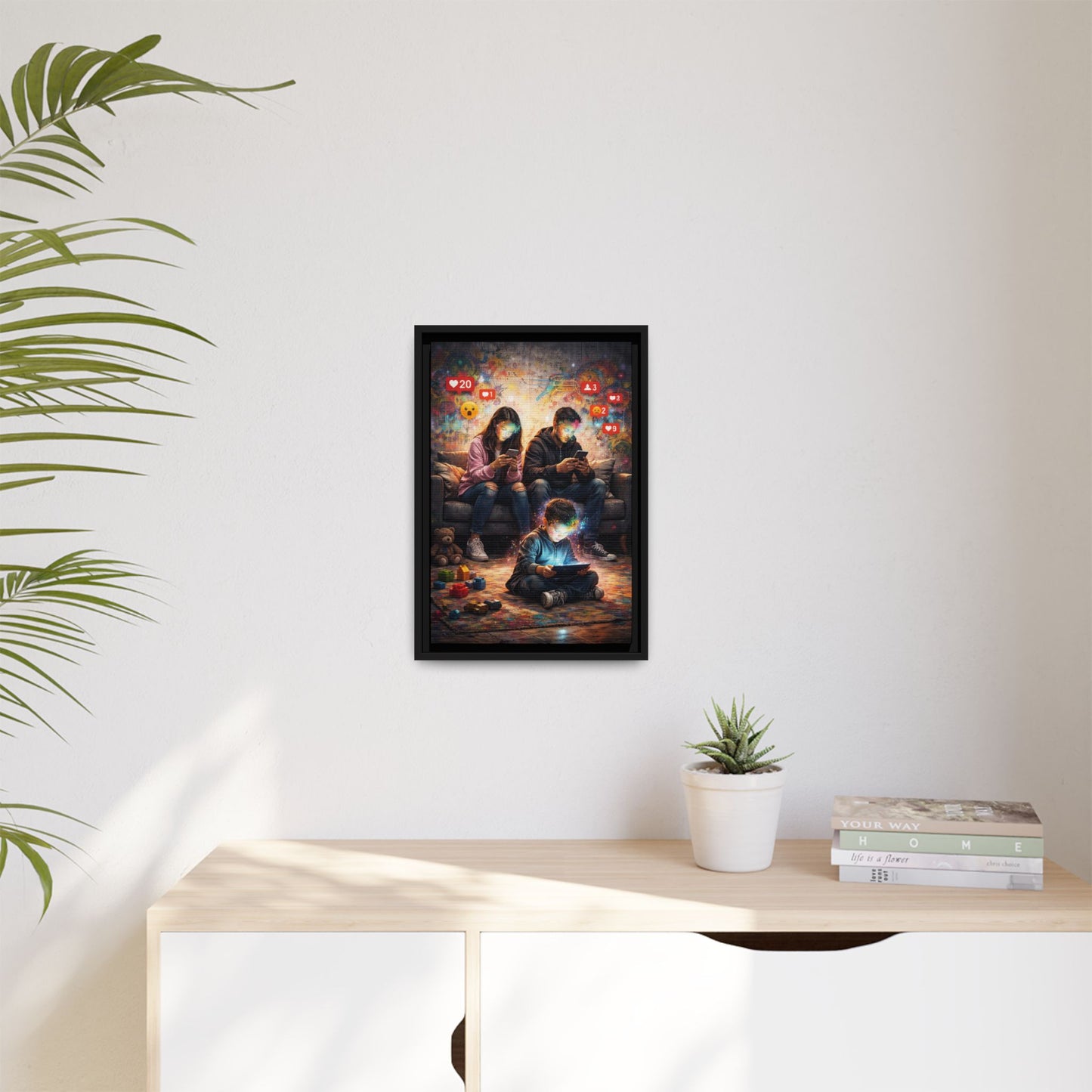 3 of 3 Digital Family Time Matte Canvas