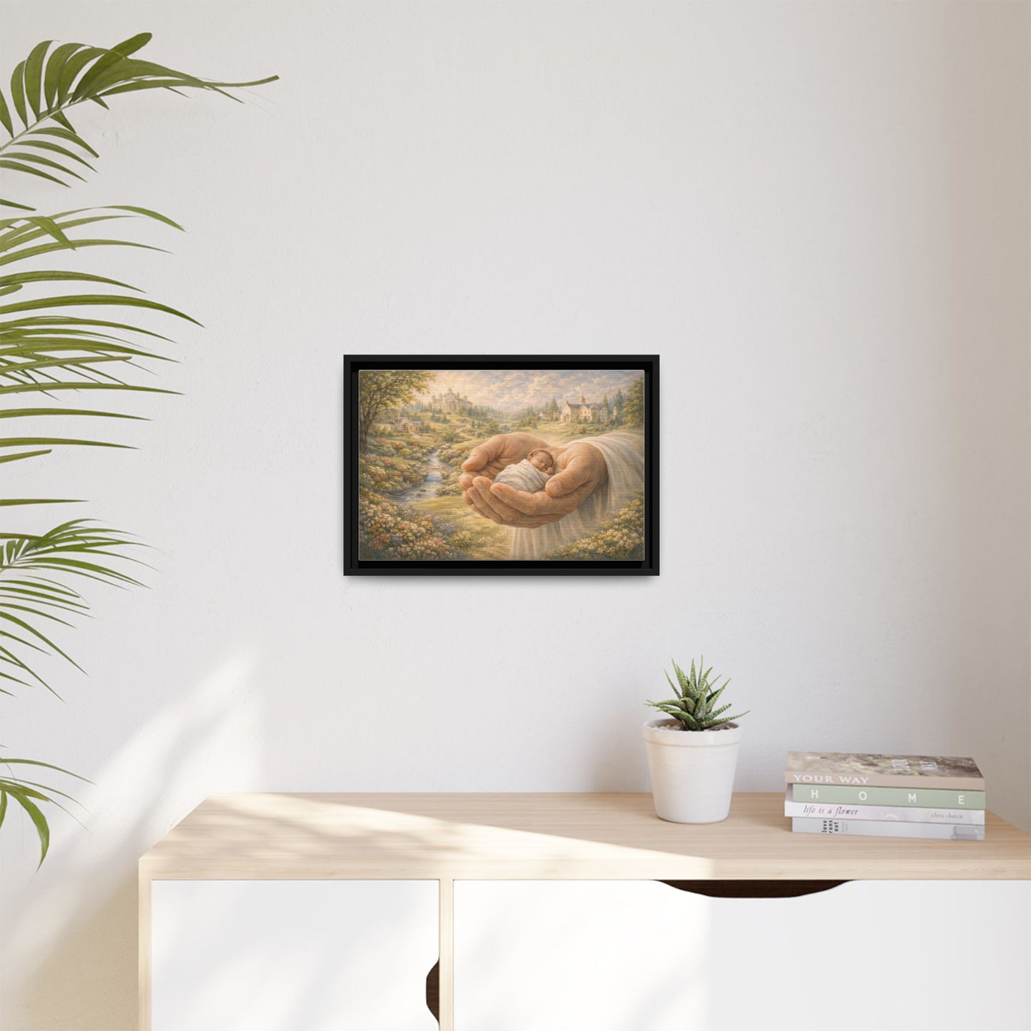 Received in Gods Hands | Child Welcomed into Heaven painting Canvas 3 of 3