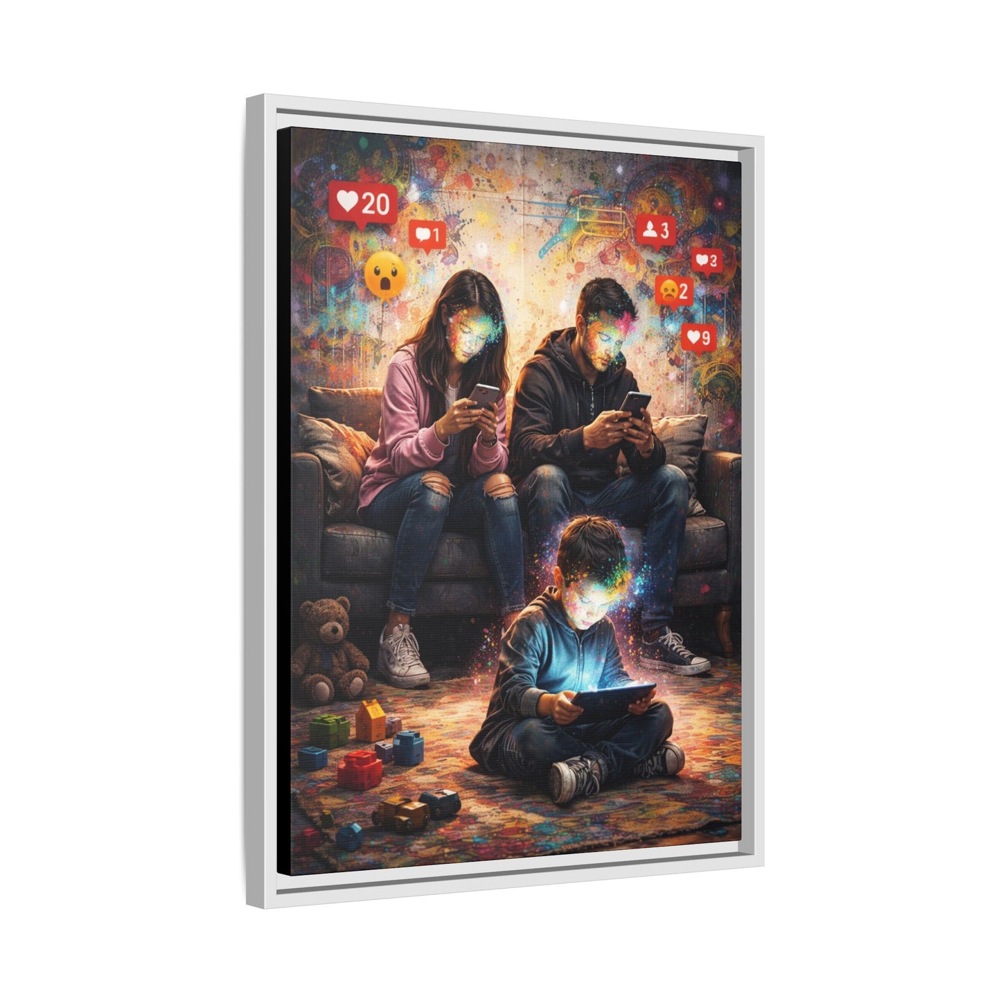 3 of 3 Digital Family Time Matte Canvas