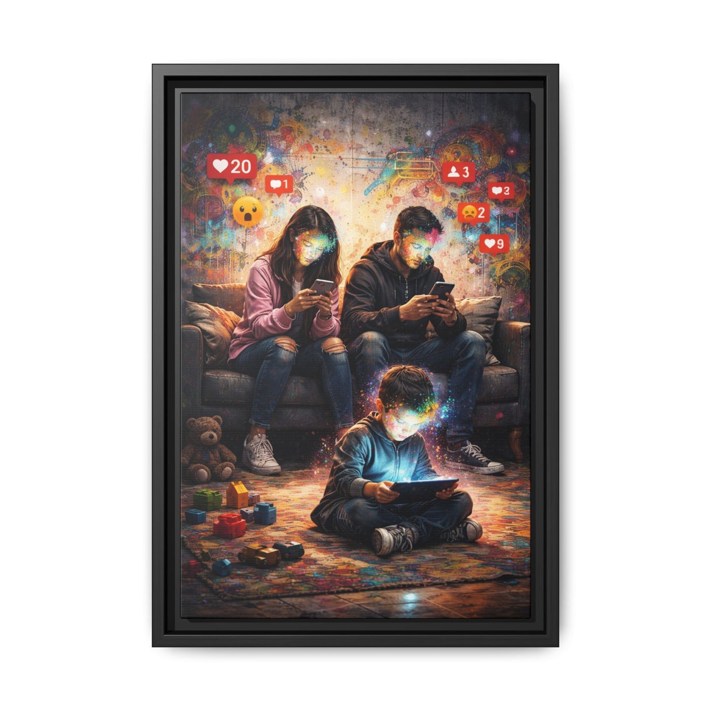 3 of 3 Digital Family Time Matte Canvas